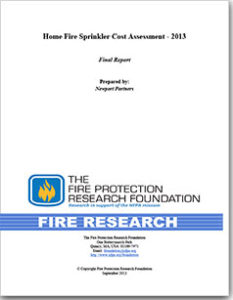 Home Fire Sprinkler Cost Assessment