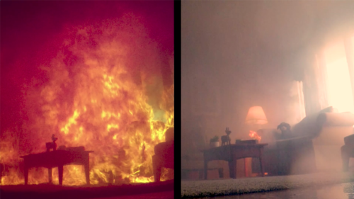 side by side home fire comparison