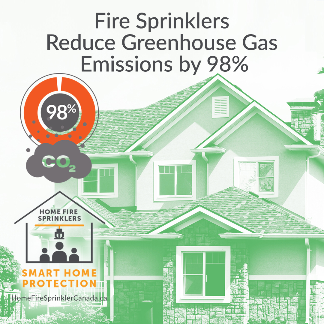 Fire Sprinklers Reduce Greenhouse Gas Emissions