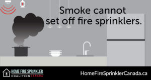 smoke cannot set off fire sprinklers