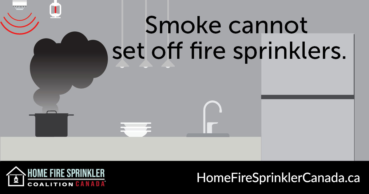 smoke cannot set off fire sprinklers