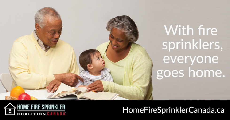 with home fire sprinklers, everyone goes home