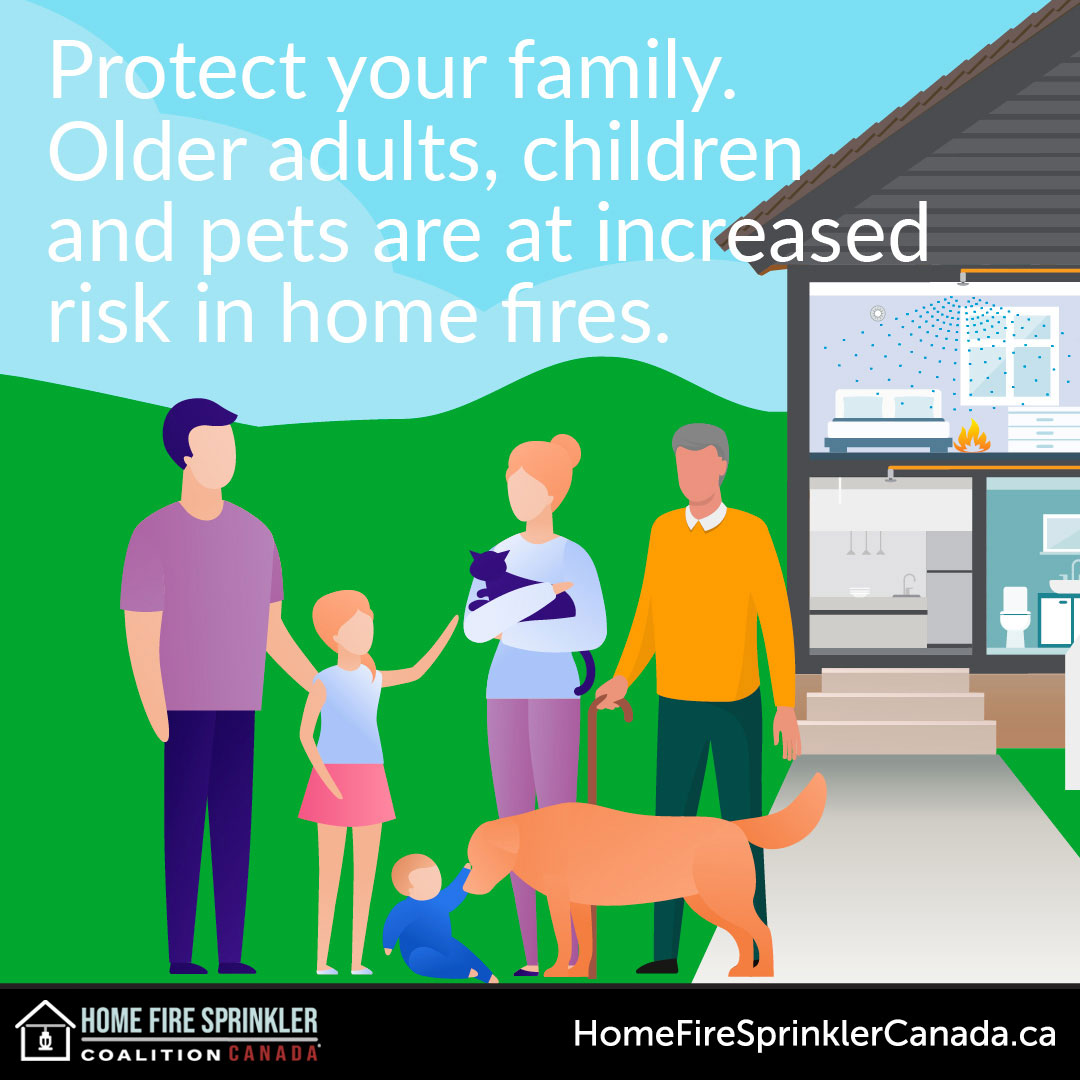 Protect Your Family And Pets with Home Fire Sprinklers