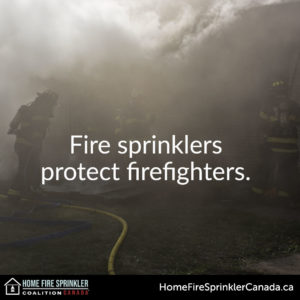 Fire Sprinklers Protect Firefighters