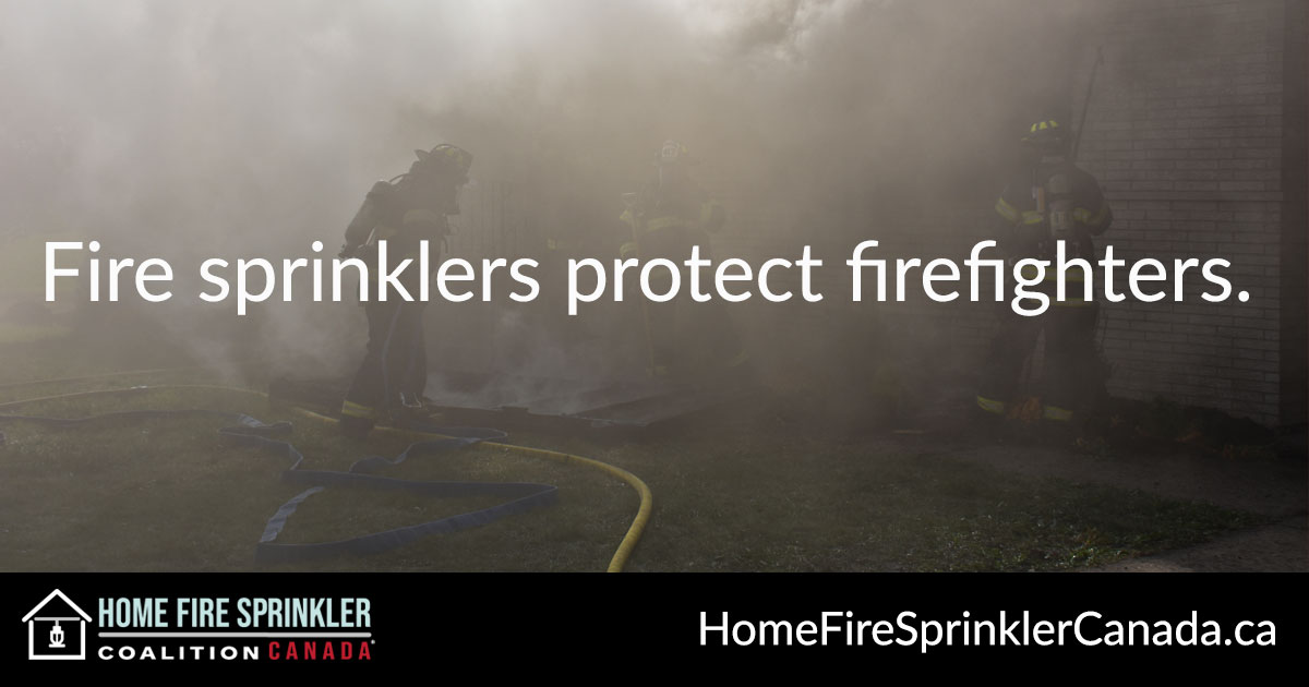 Fire Sprinklers Protect Firefighters
