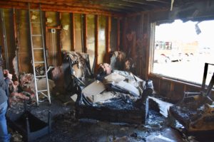 Fire Damage in Home With No Fire Sprinklers