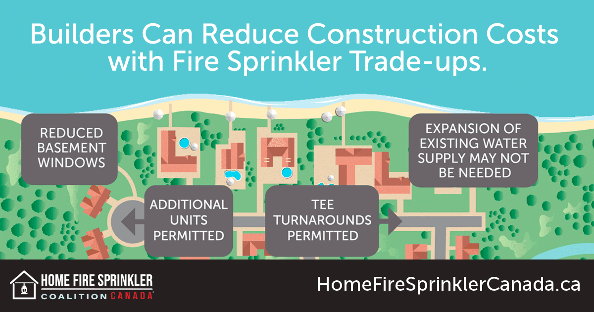 builders can reduce construction costs with fire sprinkler trade ups