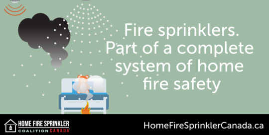 fire sprinklers. part of a complete system of fire safety