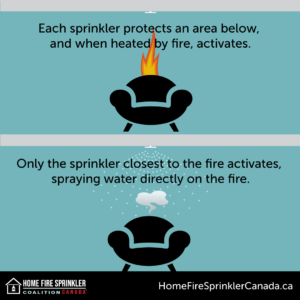 only the sprinkler closest to the fire activates