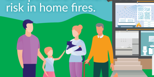 protect your family. older adults, children and pets are at increased risk in home fires.