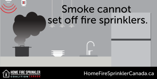 smoke cannot set off fire sprinklers