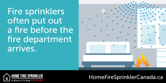 sprinklers put out fire before fire department