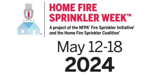 Home fire sprinkler week 2024