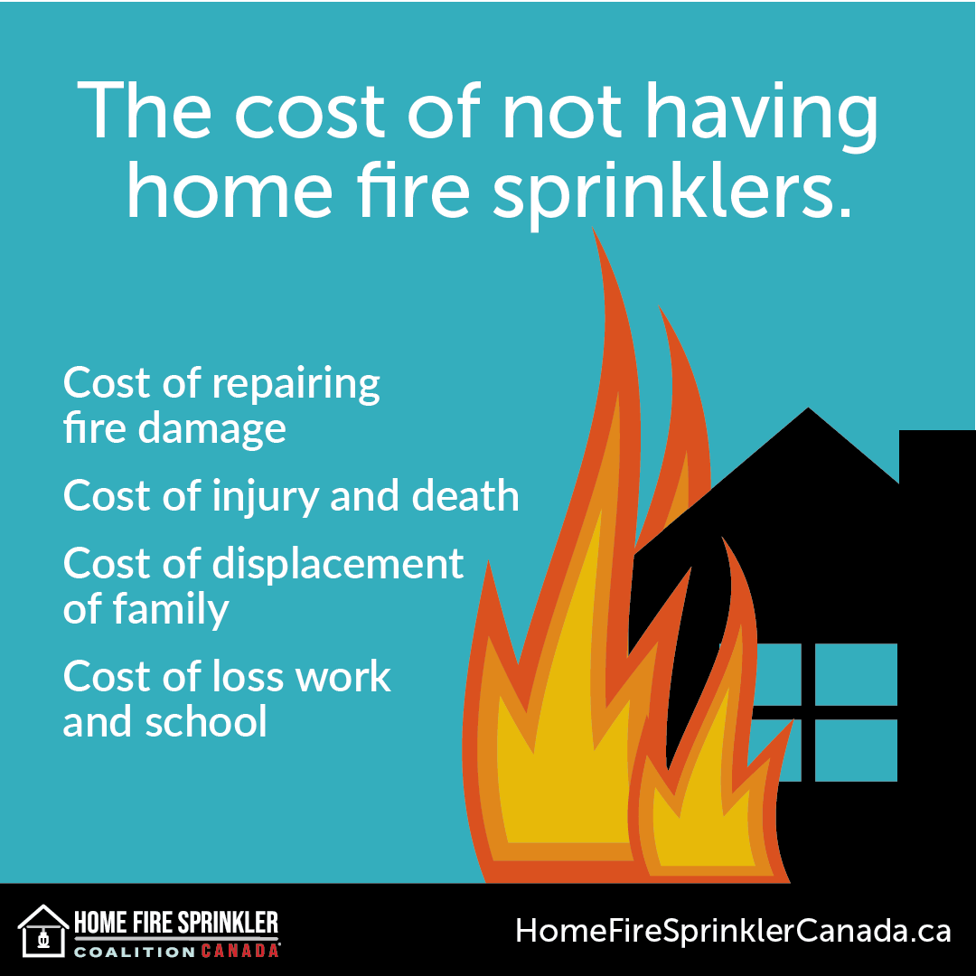 the cost of not having home fire sprinklers