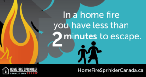 less than 2 minutes to escape home fire