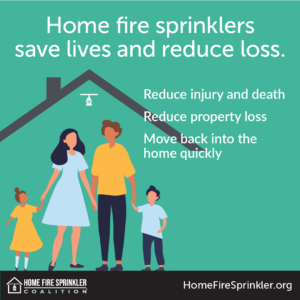 home fire sprinklers save lives and reduce loss
