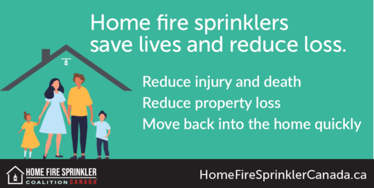 home fire sprinklers save lives and reduce loss