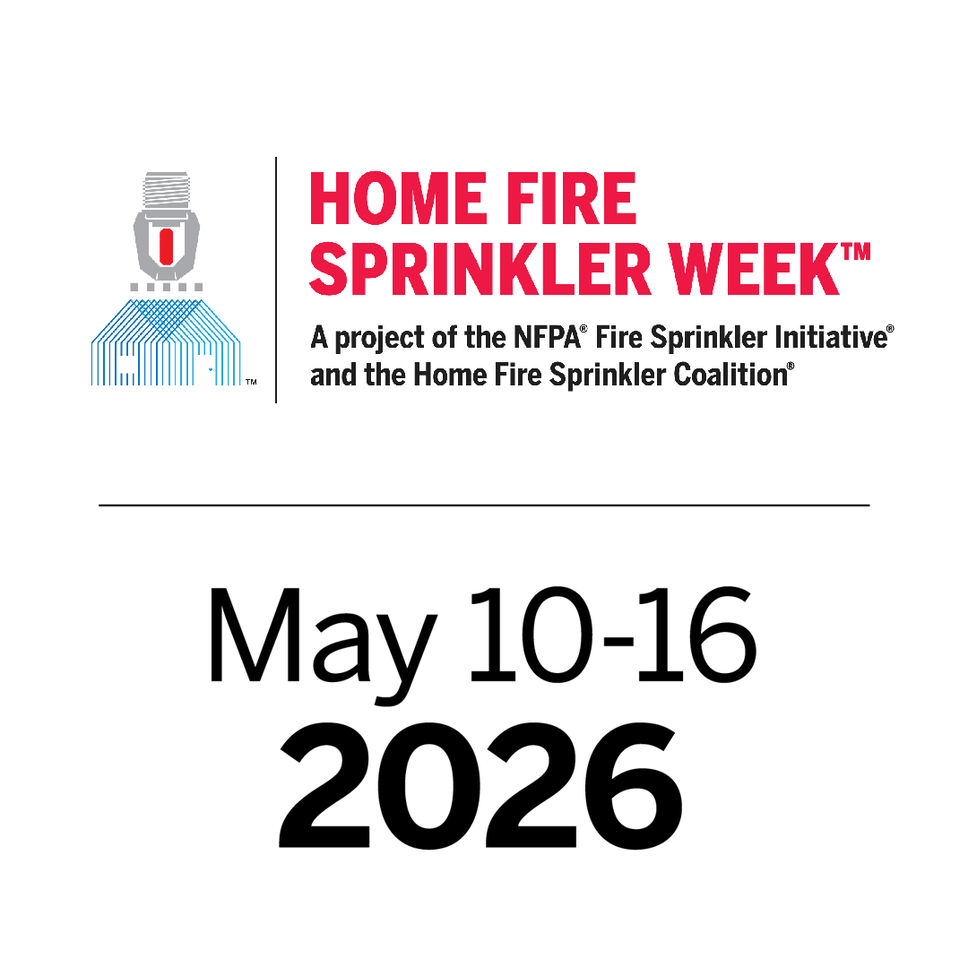 home fire sprinkler week 2026