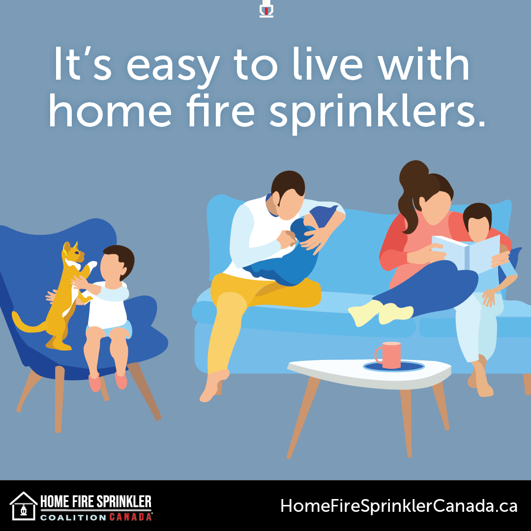 it's easy to live with home fire sprinklers