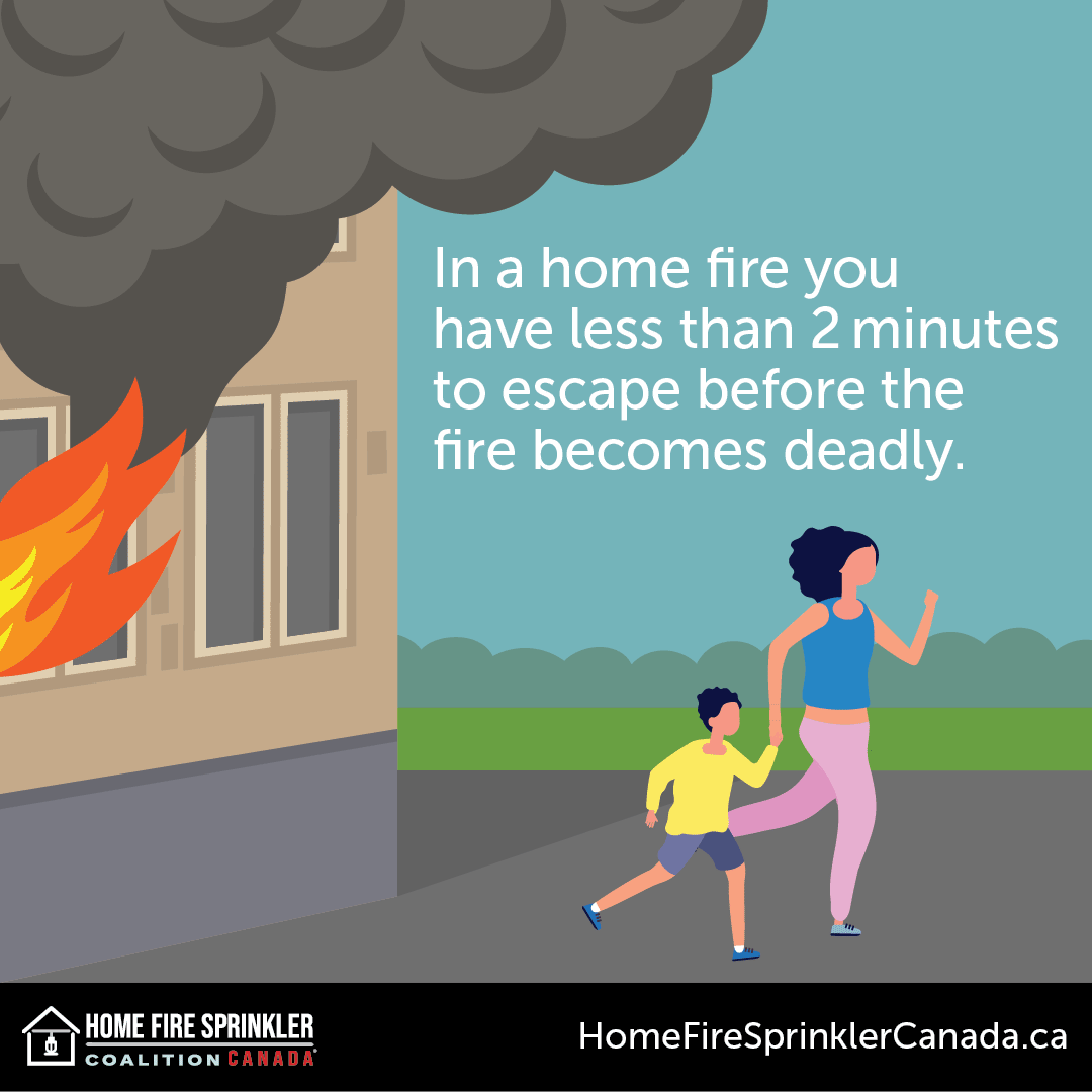 in a home fire you have less than 2 minutes to escape